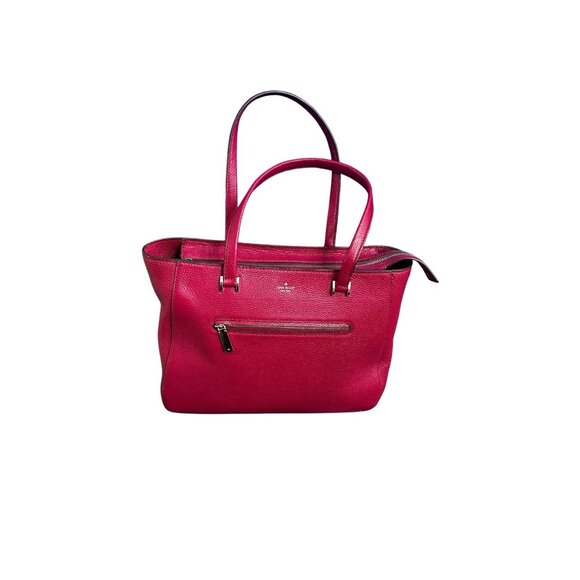 NWT Kate Spade Hopkins Street Dharma Leather Tote with Zipper  - Raspberry - Picture 2 of 6
